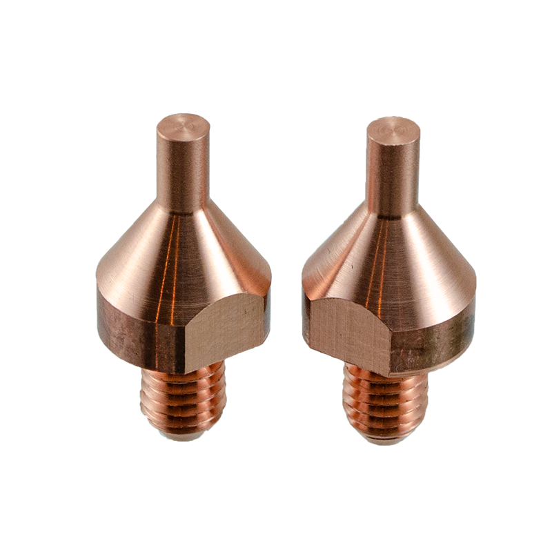 Spot Welding Close Clearance Tips 3/16" Contact Area - Fits Chicago Electric Style Spot Welders